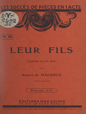cover image of Leur fils